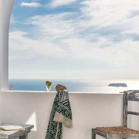 Aspronisi Luxury Villa With Caldera View Megalochori  Quarto foto
